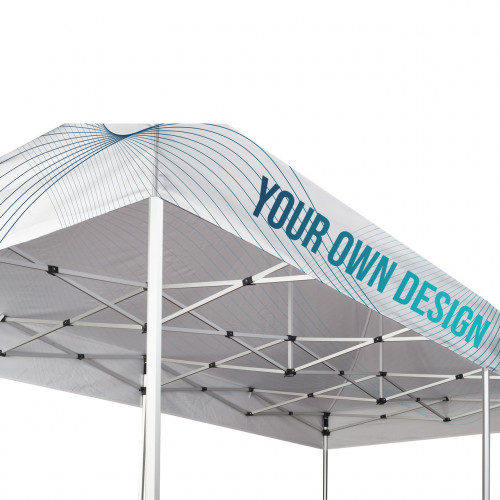 Gazebo 3x4,5 metri - disponibile impermeabile 180g/m2 e non impermeabile flag nautico 115g/m2 - immagine 2