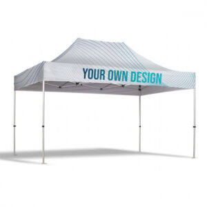Gazebo 3x4,5 metri - disponibile impermeabile 180g/m2 e non impermeabile flag nautico 115g/m2